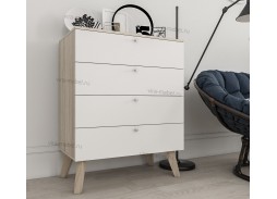 "Нордик 3" комод на ножках с ящиками