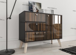 "Нордик 11" глянцевая современная гостиная