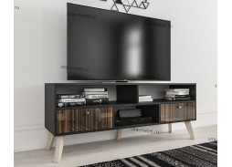 "Нордик 11" тумба ТВ глянцевая, на ножках