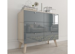 "Нордик 15 Глянец" комод 6 ящиков