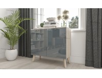 Норман Люкс 15 Глянец комод 2 ящика, две двери