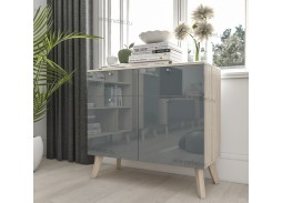 "Нордик 15 Глянец" комод 2 ящика, две двери