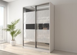 "Вектор 18" глянцевый шкаф купе 35 000 Р. в Вира Мебель "Вектор 18" глянцевый шкаф купе