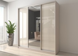 "Вектор 29" глянцевый шкаф купе 46 400 Р. в Вира Мебель "Вектор 29" глянцевый шкаф купе