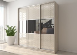 "Вектор 31" глянцевый шкаф купе 46 400 Р. в Вира Мебель "Вектор 31" глянцевый шкаф купе