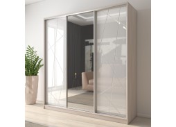 "Вектор 32" глянцевый шкаф купе 46 400 Р. в Вира Мебель "Вектор 32" глянцевый шкаф купе