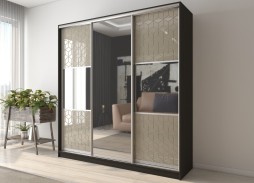 "Вектор 28" глянцевый шкаф купе 46 400 Р. в Вира Мебель "Вектор 28" глянцевый шкаф купе