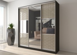 "Вектор 34" глянцевый шкаф купе 46 400 Р. в Вира Мебель "Вектор 34" глянцевый шкаф купе