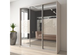 "Вектор 35" глянцевый шкаф купе 46 400 Р. в Вира Мебель "Вектор 35" глянцевый шкаф купе