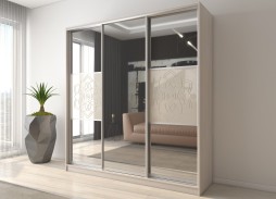 "Вектор 35" глянцевый шкаф купе 46 400 Р. в Вира Мебель "Вектор 35" глянцевый шкаф купе