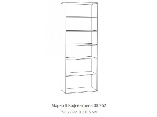 "Марко 03.262" шкаф-витрина, ф-ка "Нижегород"