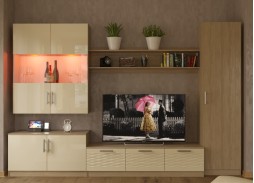 Стенка Глянец 29-3D с глянцевым фасадом