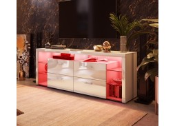 "Нордик 11 Глянец" тумба ТВ глянцевая, на ножках