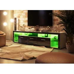 Глянец Led 3 тумба ТВ глянцевая