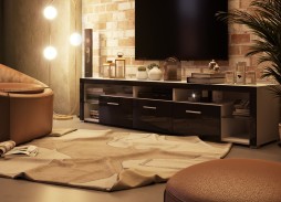 "Глянец Led 3" тумба ТВ глянцевая