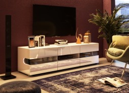 "Глянец Led 8" тумба ТВ глянцевая