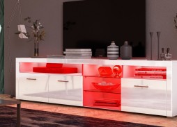 "Глянец Led 11" тумба ТВ с глянцевым фасадом