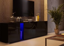 "Глянец Led 12" глянцевая тумба ТВ 