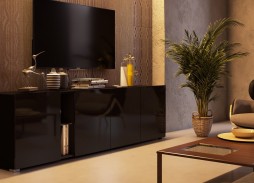 "Глянец Led 12" глянцевая тумба ТВ 