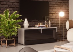 "Глянец Led 19" тумба ТВ с глянцевым фасадом