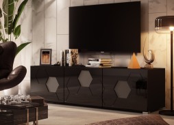 "Глянец Led 20" тумба ТВ с глянцевым фасадом