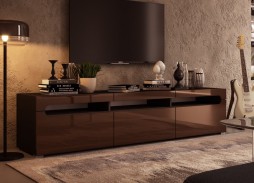 "Глянец Led 25" тумба ТВ с глянцевым фасадом