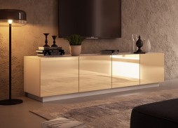 "Глянец Led 27" тумба ТВ с глянцевым фасадом