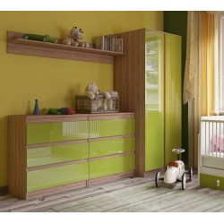 Эконом Глянец 13 стенка с глянцевым фасадом