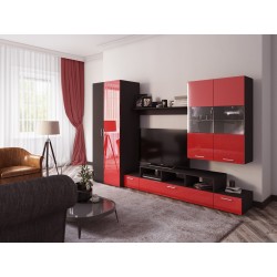 Эконом Глянец 14 стенка с глянцевым фасадом