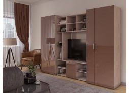 "Эконом Глянец 16" глянцевая стенка  40 700 Р. в Вира Мебель "Эконом Глянец 16" глянцевая стенка