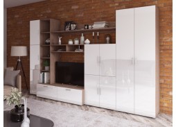 "Эконом Глянец 21" глянцевая стенка  47 100 Р. в Вира Мебель "Эконом Глянец 21" глянцевая стенка