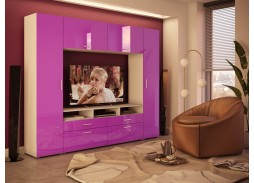 "Эконом Глянец 22" глянцевая стенка  32 150 Р. в Вира Мебель "Эконом Глянец 22" глянцевая стенка