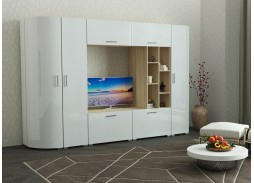 "Радиолла 3" стенка с глянцевым фасадoм