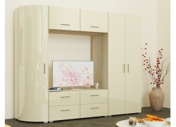 "Радиолла 7" стенка с глянцевым фасадoм