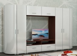 "Радиолла 9" стенка с глянцевым фасадoм