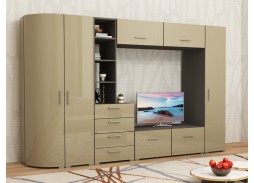 "Радиолла 10" стенка с глянцевым фасадoм