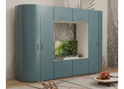 "Радиолла 11" стенка с глянцевым фасадoм