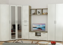 "Радиолла 16" стенка с глянцевым фасадoм