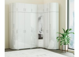 "Радиолла 21" угловой шкаф с радиусным фасадом 88 950 Р. в Вира Мебель "Радиолла 21" угловой шкаф с радиусным фасадом