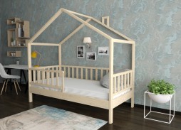 "Массив Домик 3" кровать 33 900 Р. в Вира Мебель "Массив Домик 3" кровать