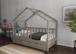 "Массив Домик 6" кровать 36 400 Р. в Вира Мебель "Массив Домик 6" кровать