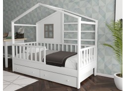 "Массив Домик 7" кровать 39 950 Р. в Вира Мебель "Массив Домик 7" кровать