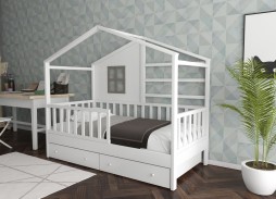 "Массив Домик 7" кровать 39 950 Р. в Вира Мебель "Массив Домик 7" кровать