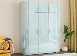 "Радиолла 8" шкаф с радиусным фасадом 67 500 Р. в Вира Мебель "Радиолла 8" шкаф с радиусным фасадом