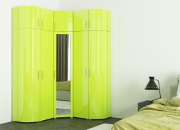 "Радиолла 18" угловой шкаф с радиусным фасадом 79 000 Р. в Вира Мебель "Радиолла 18" угловой шкаф с радиусным фасадом