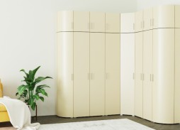 "Радиолла 23" угловой шкаф с радиусным фасадом