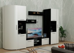 "Радиолла 8" стенка с глянцевым фасадoм