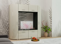 "Радиолла 12" стенка с глянцевым фасадoм