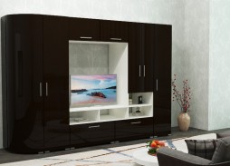 "Радиолла 14" стенка с глянцевым фасадoм