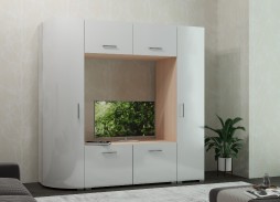 "Радиолла 15" стенка с глянцевым фасадoм